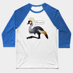 Snooty Crowned Crane Baseball T-Shirt